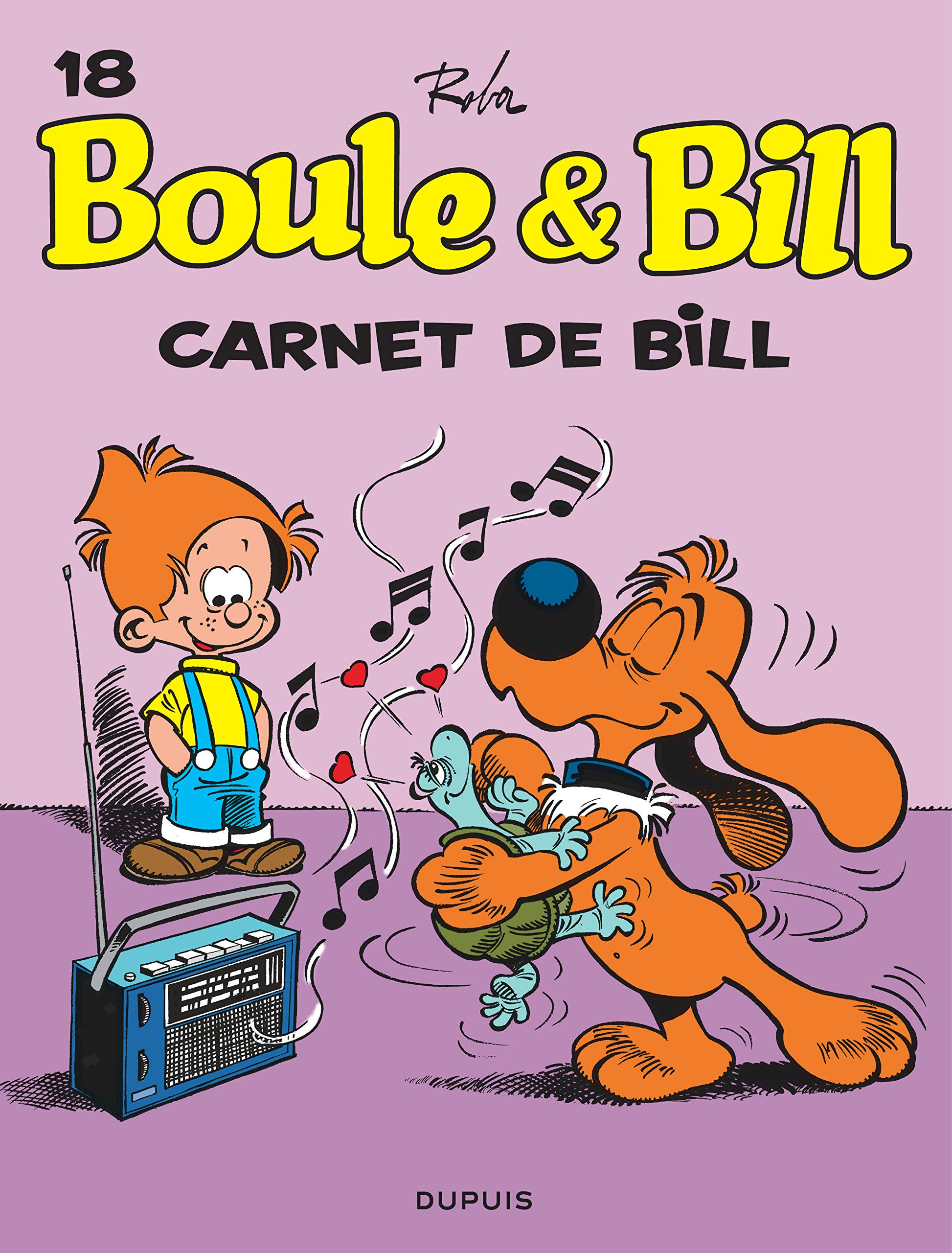 jaquette livre Boule et Bill, T18: Carnet de Bill