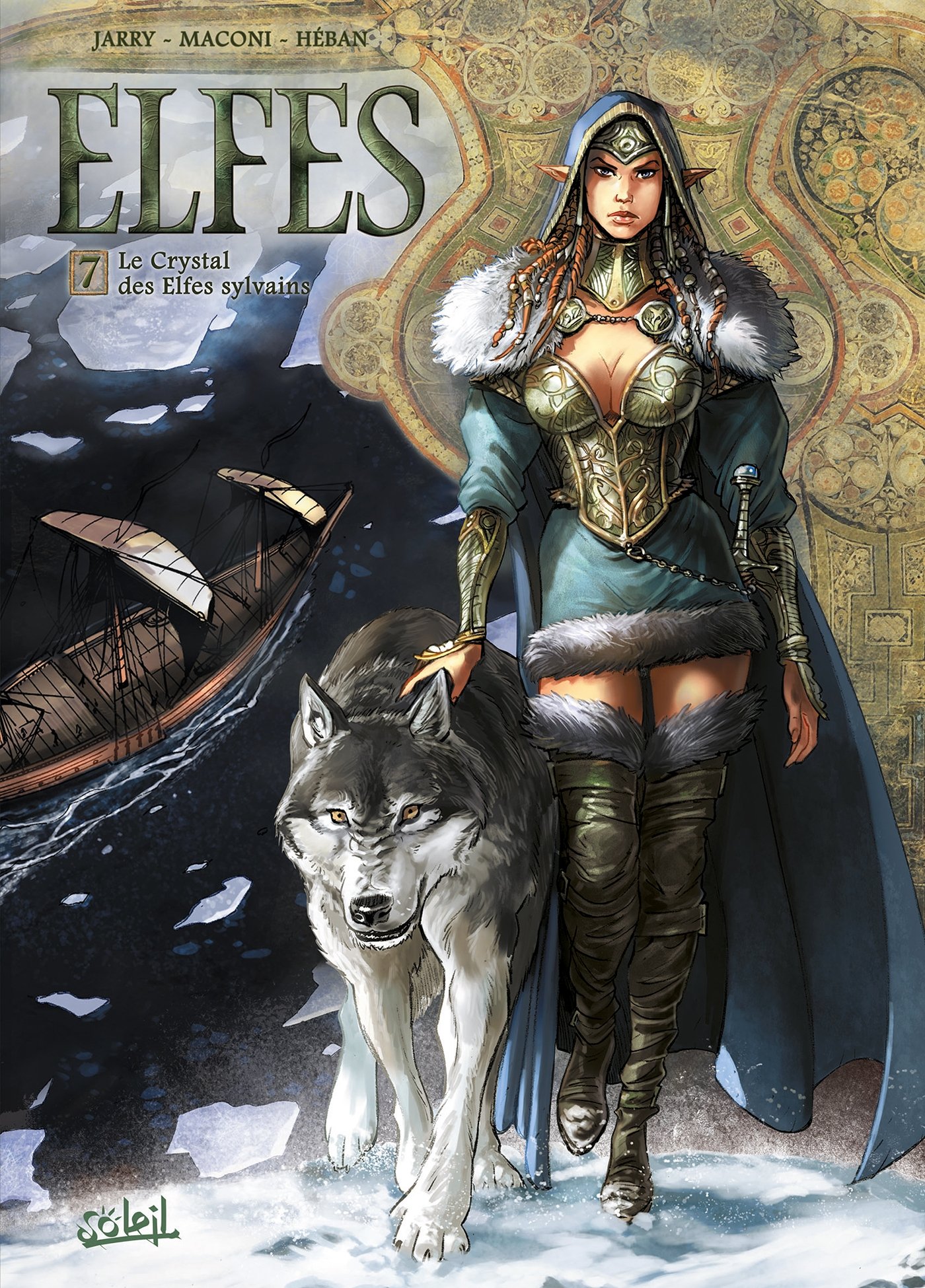 jaquette livre Elfes T07 Le Crystal des Elfes sylvains