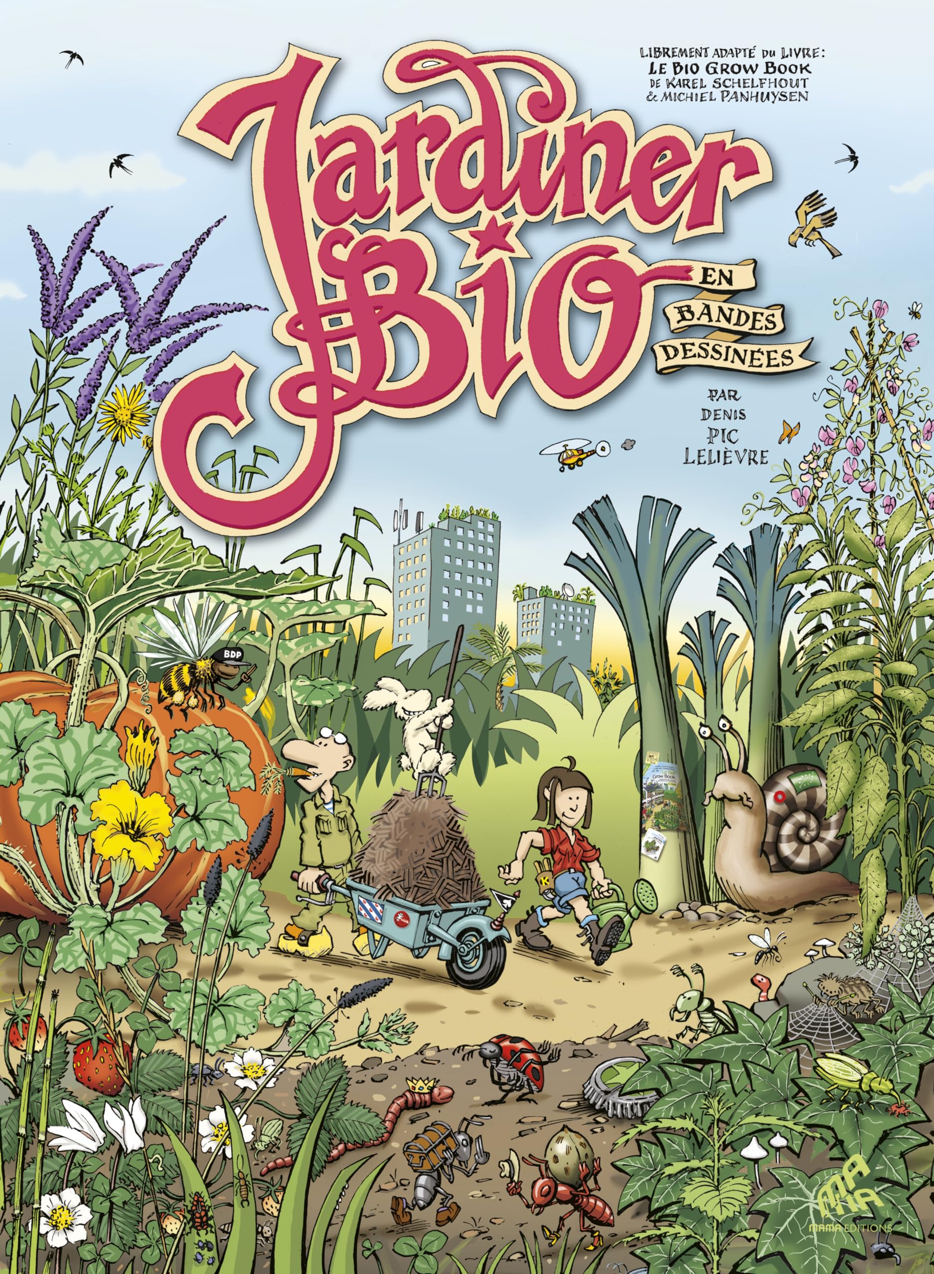 jaquette livre Jardiner bio en BD