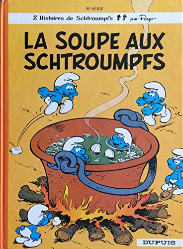 jaquette livre LA SOUPE AUX SCHTROUMPFS