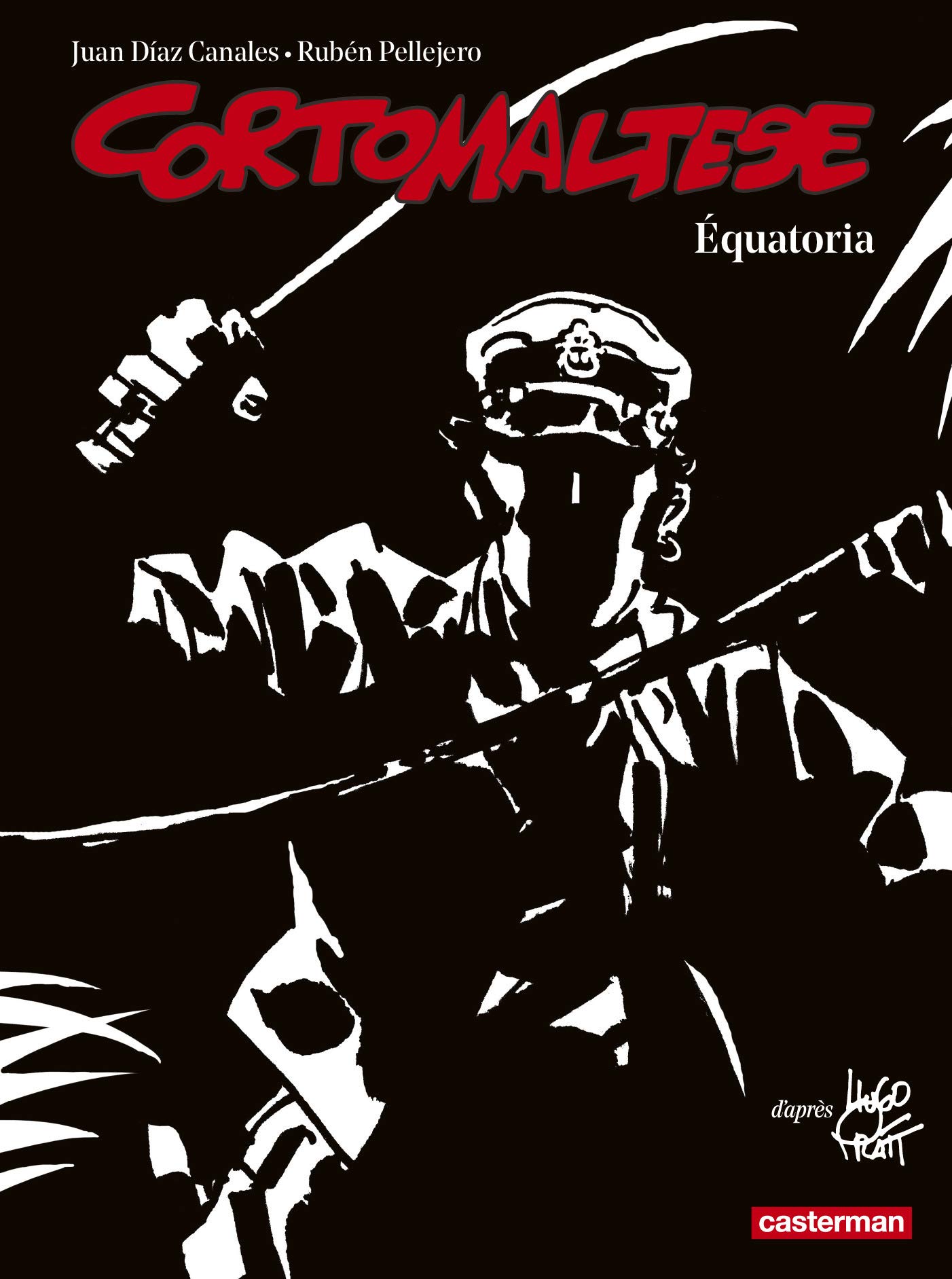 jaquette livre Corto Maltese en noir et blanc, Tome 14 : Equatoria