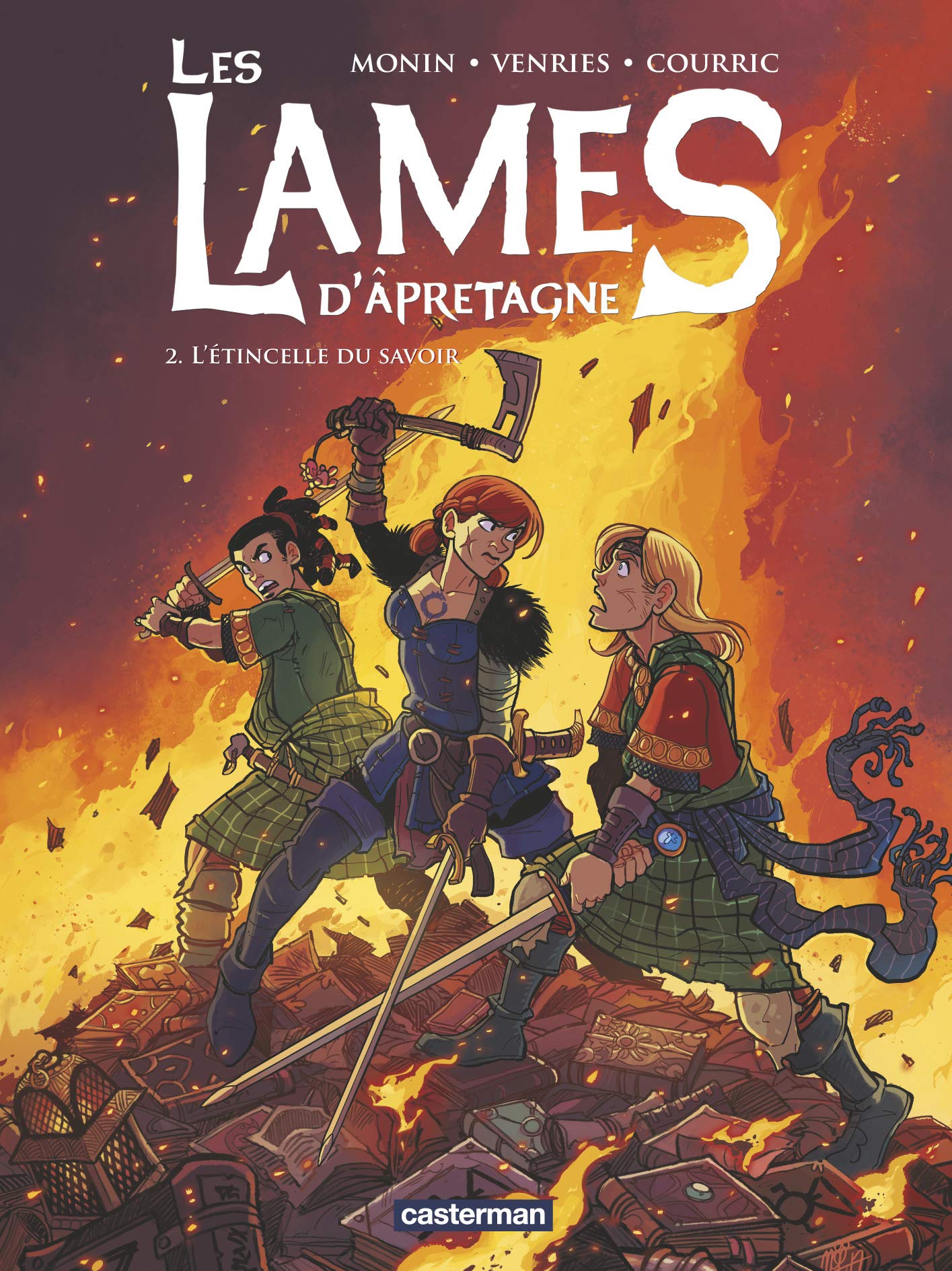jaquette livre Les lames d'Apretagne, Tome 2 : L'étincelle du savoir