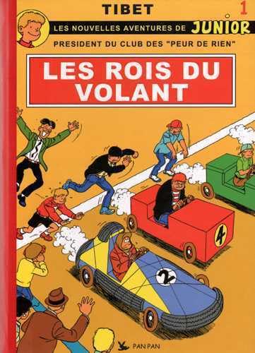 jaquette livre les nouvelles aventures de junior n°1 : les rois du volant