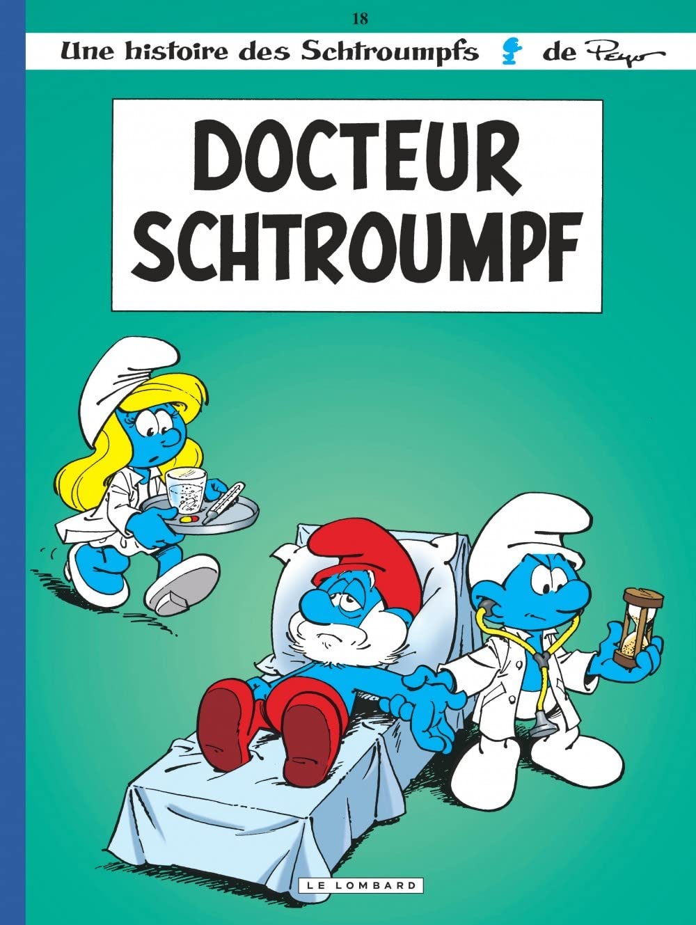 jaquette livre Le Docteur Schtroumpf, tome 18