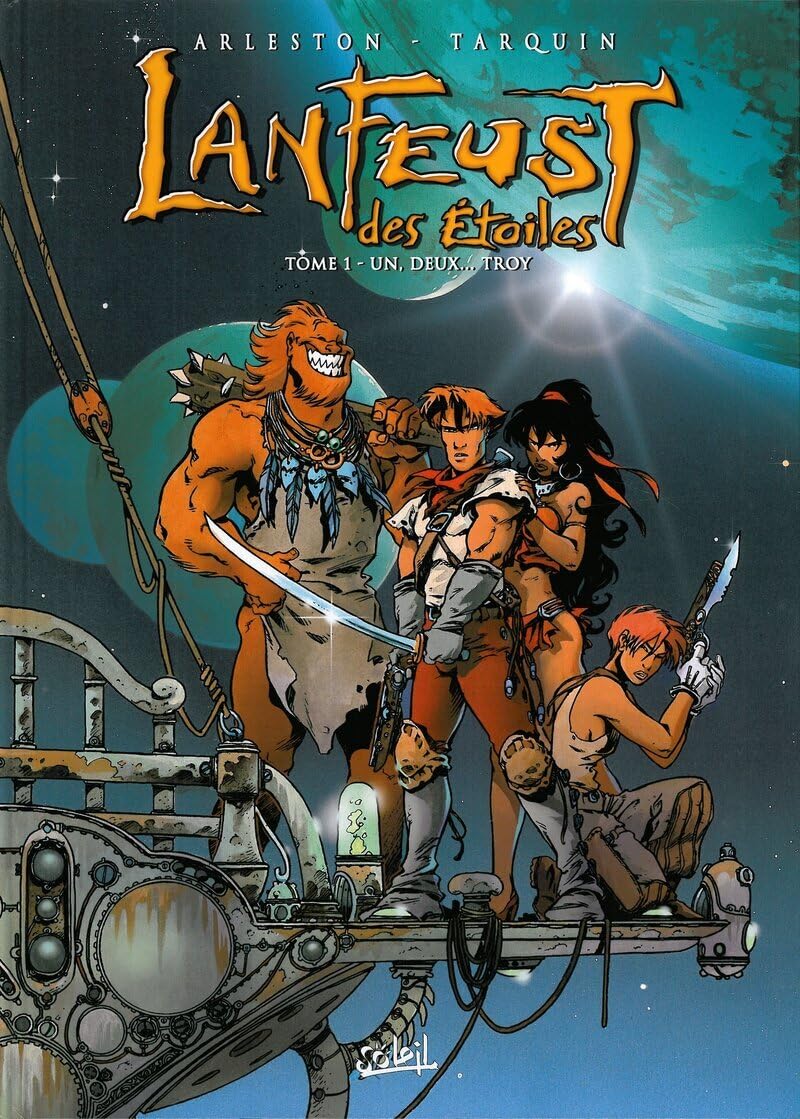 jaquette livre Lanfeust des étoiles, tome 1 : un,deux ... troy