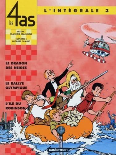 jaquette livre Les 4 As L'intégrale Tome 3 - Le Rallye Olympique - L'île Du Robinson