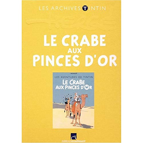 jaquette livre Les archives de Tintin Le crabe aux pinces d'or