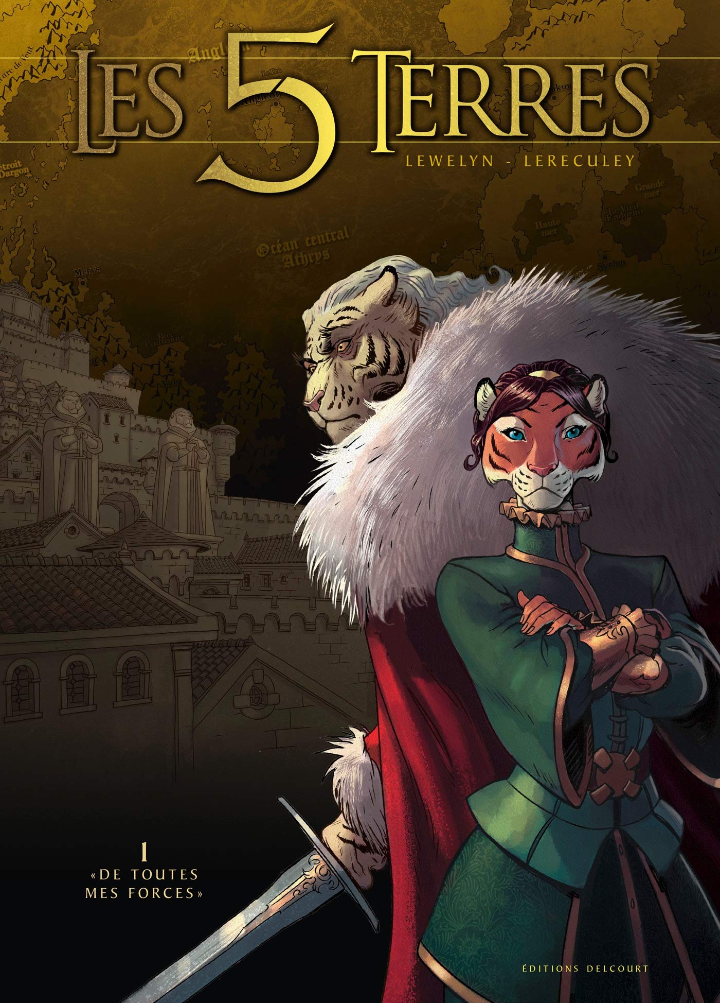 jaquette livre Les 5 terres 01: « De toutes mes forces »