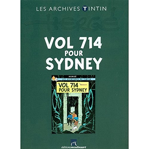 jaquette livre Les archives Tintin - VOL 714 pour SYDNEY - Hergé