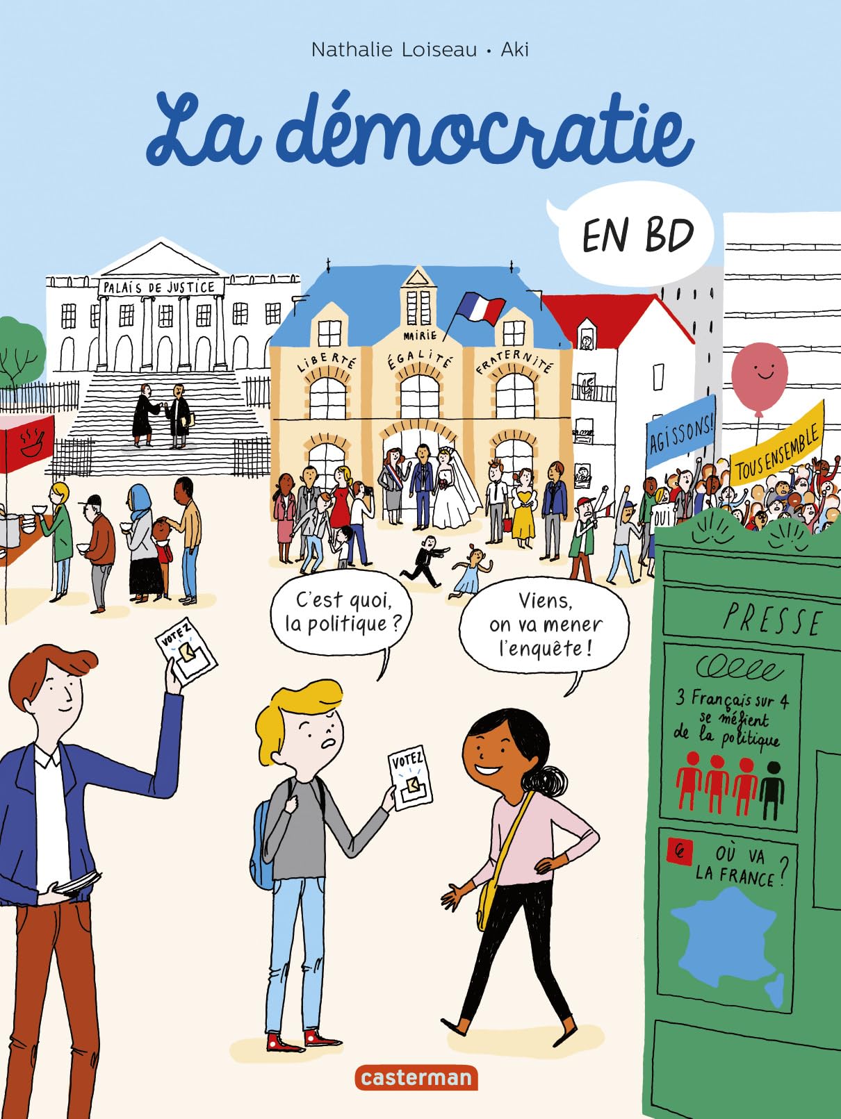 jaquette livre La Democratie en BD