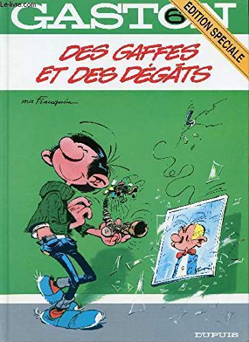 jaquette livre Gaston Tome 6 - Des Gaffes Et Des Dégâts