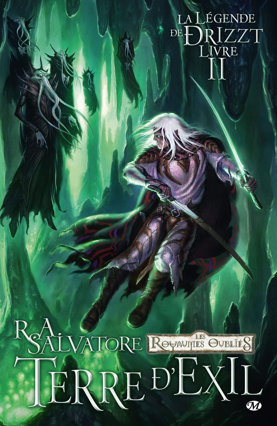 jaquette livre La Légende de Drizzt, Tome 2: Terre d'exil