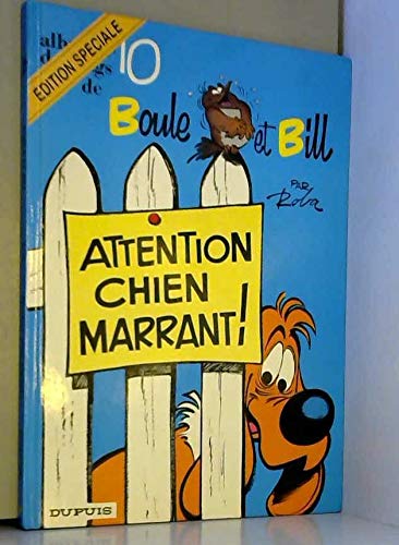 jaquette livre Boule & Bill Tome 10 : Attention Chien Marrant