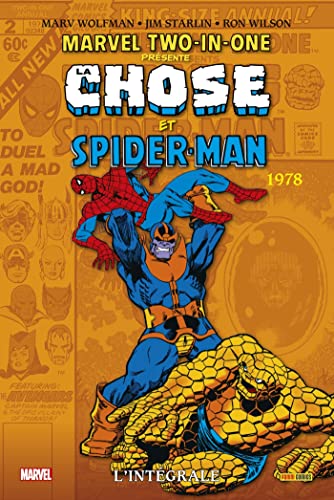 jaquette livre Marvel Two-In-One : L'intégrale - La Chose Et Spider-Man - 1978