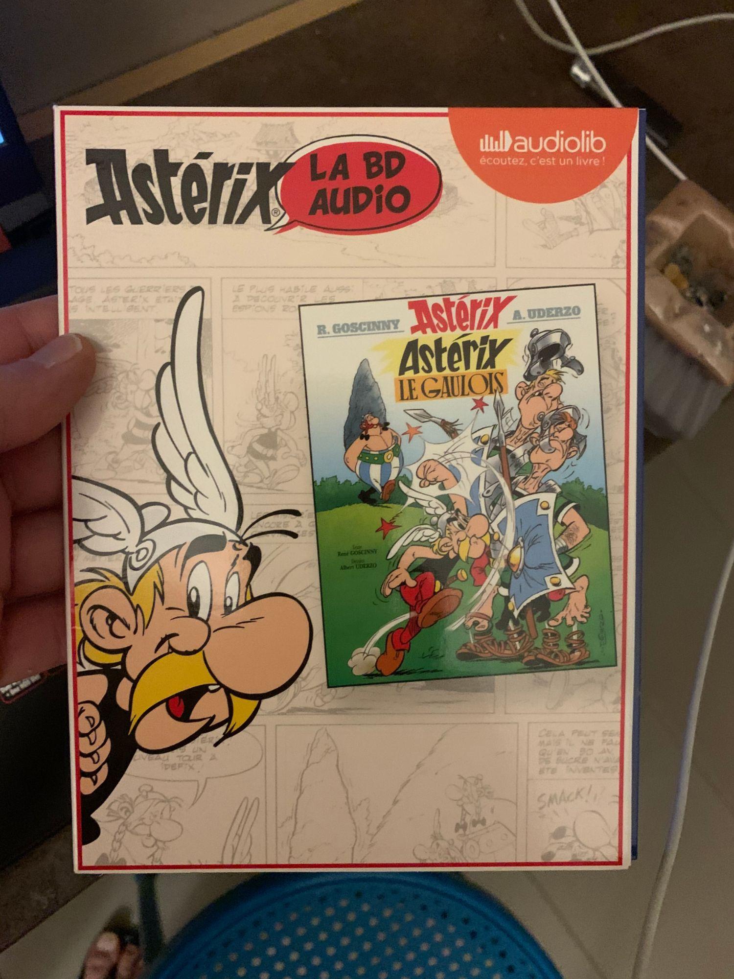 jaquette livre Bande-Dessinée Audio Astérix le Gaulois Audiolib