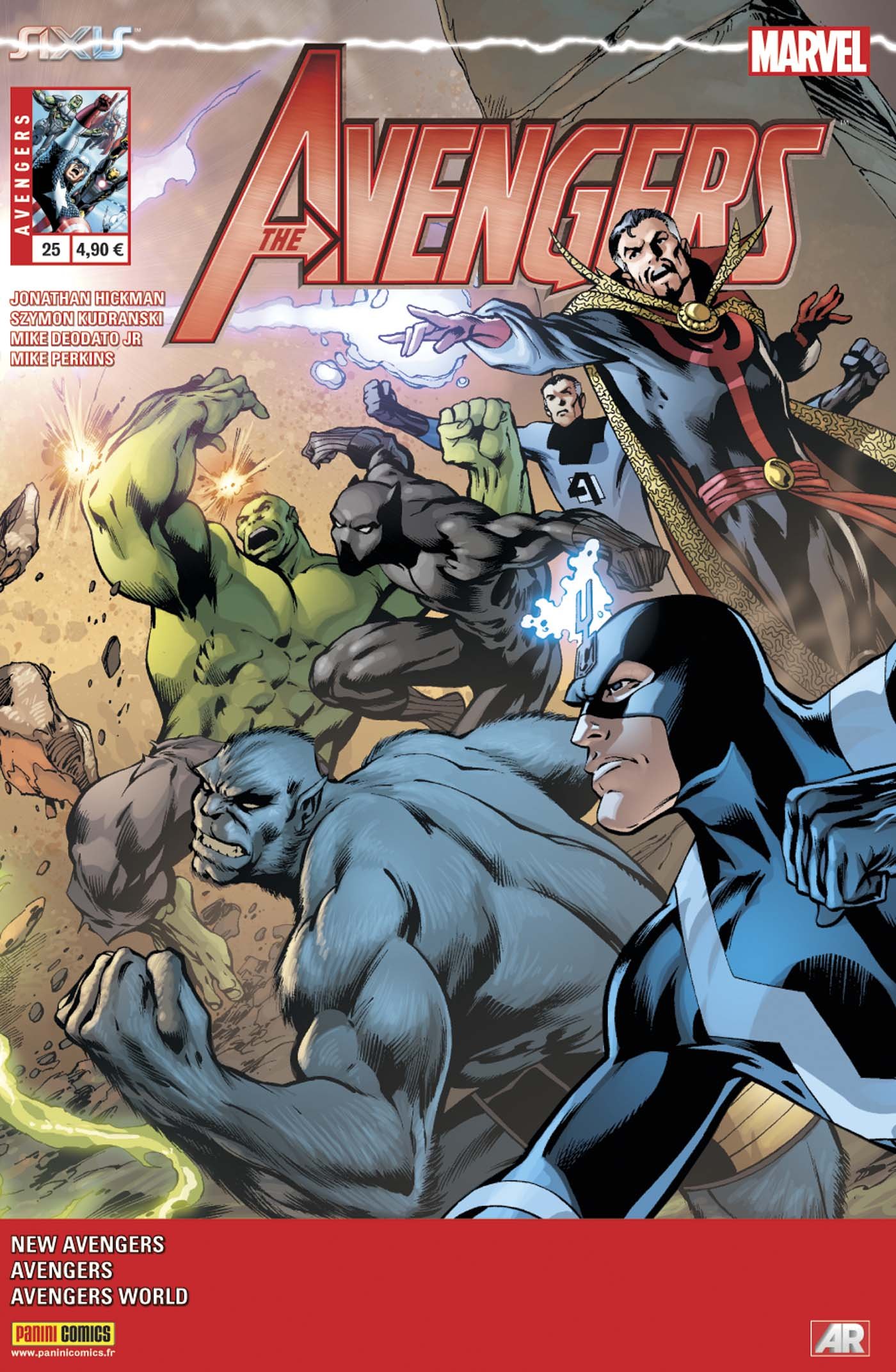 jaquette livre Avengers 2013 25 : Axis continue ici !
