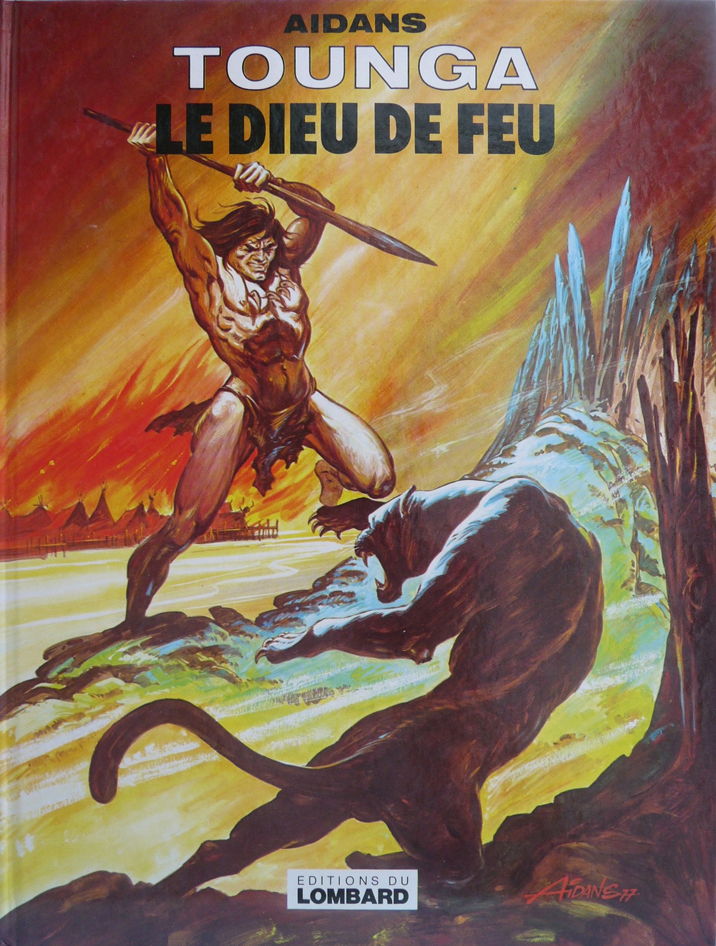 jaquette livre Tounga n° 7 : Le dieu de feu