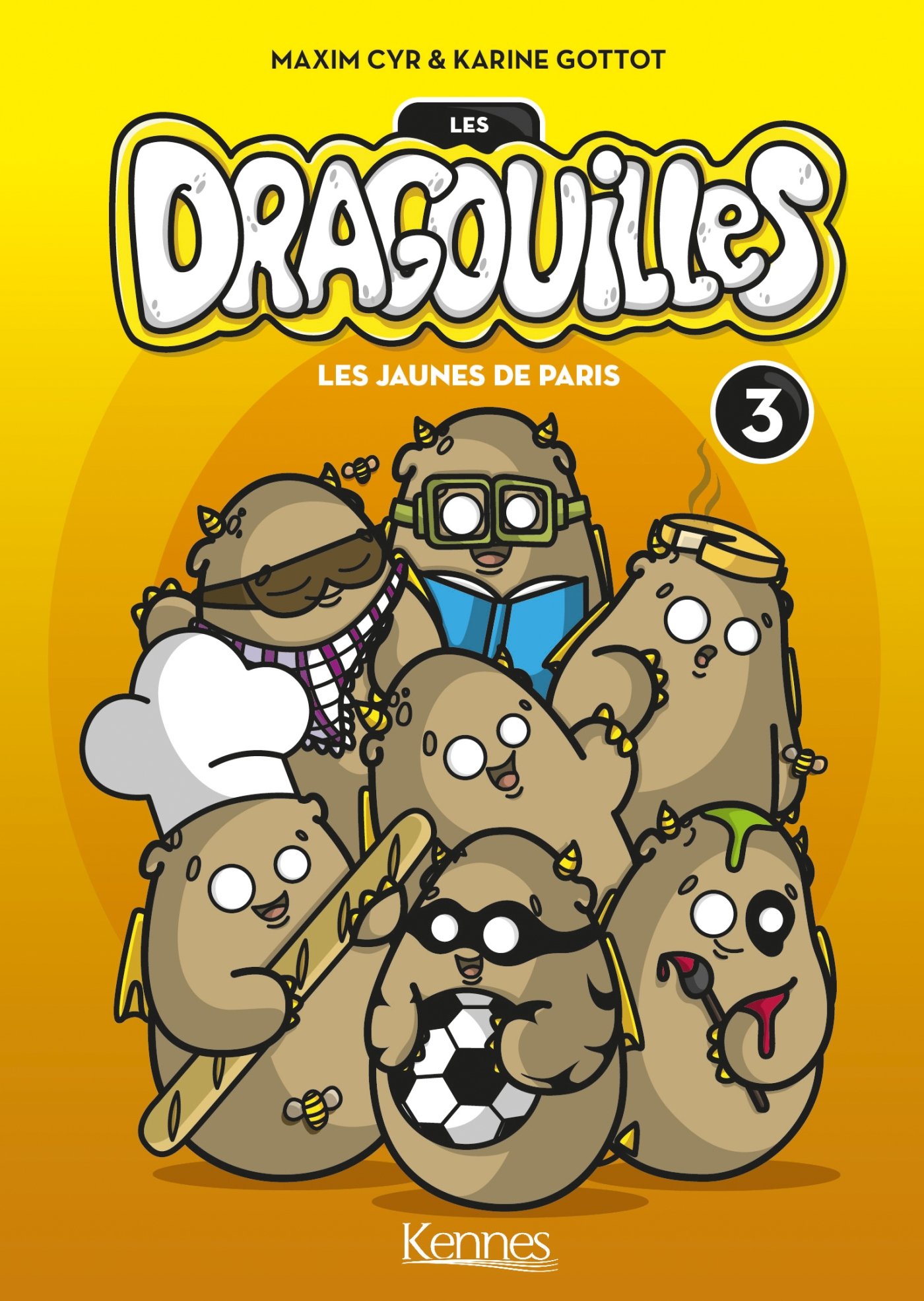 jaquette livre Les dragouilles T03: Les jaunes de Paris