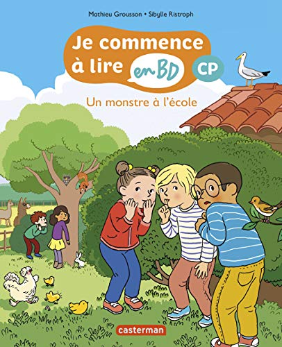 jaquette livre Je Commence À Lire En Bd - Cp - Un Monstre À L'école
