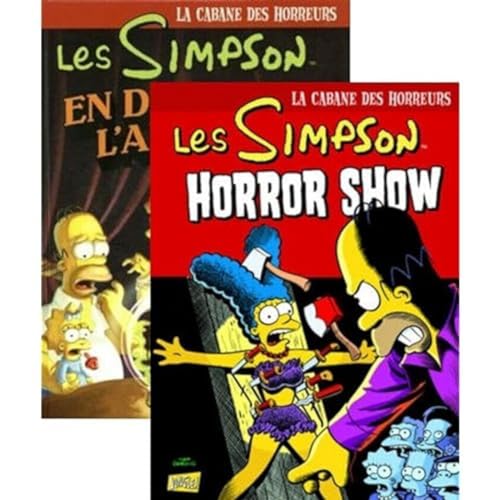jaquette livre Les Simpson - La Cabane Des Horreurs Tomes 5 Et 8 - Pack En 2 Volumes : Tome 5, En Direct De L'au-Delà - Tome 8, Horror Show