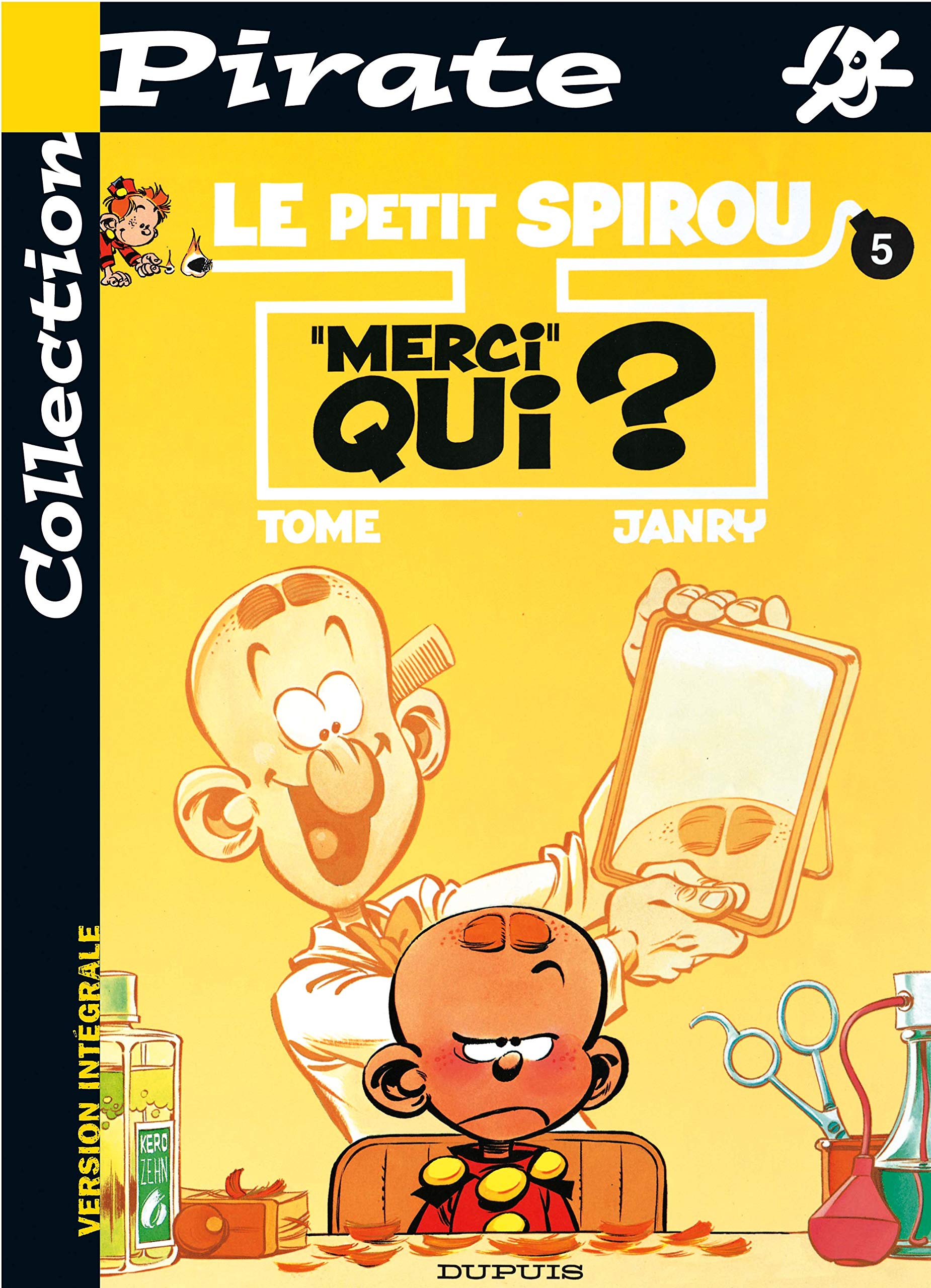 jaquette livre BD Pirate : Petit Spirou, tome 5 : Merci qui ?