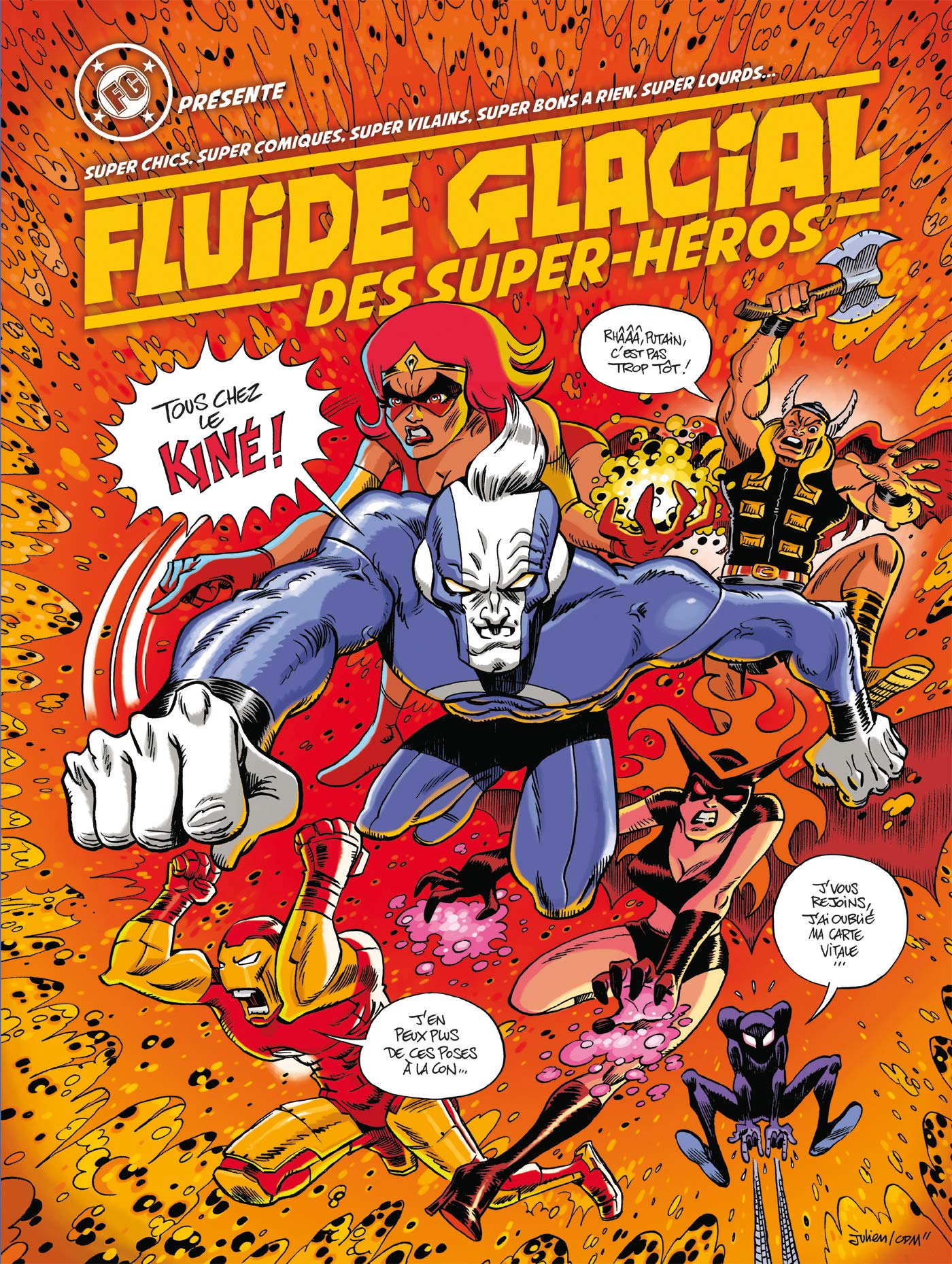jaquette livre Fluide Glacial des Super-héros