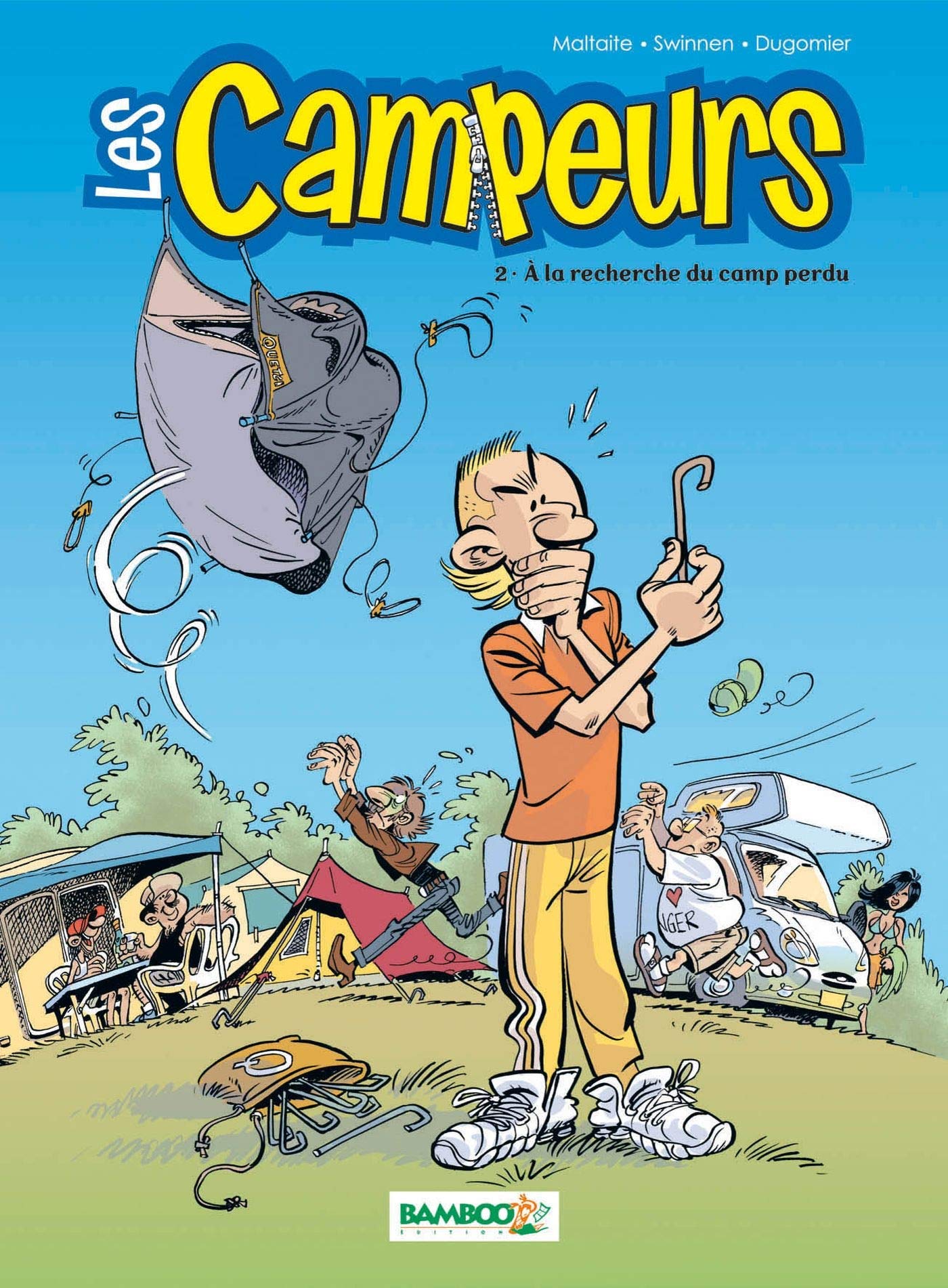 jaquette livre Les Campeurs, Tome 2 : A la recherche du camp perdu