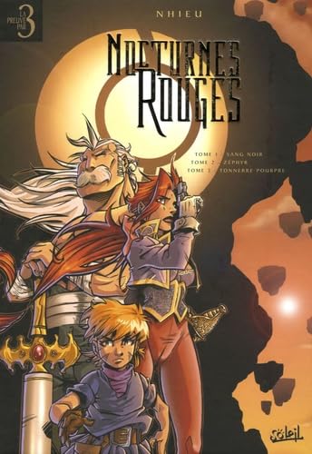 jaquette livre Nocturnes Rouges - Tome 1, Sang Noir - Tome 2, Zéphyr - Tome 3, Tonnerre Pourpre
