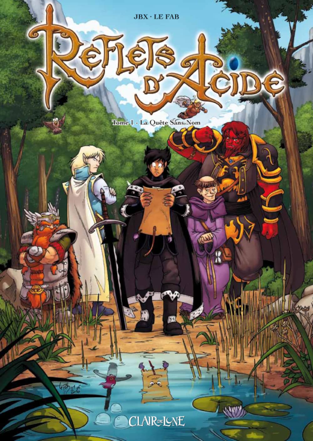 jaquette livre Reflets d'Acide, Tome 1 : La Quête Sans Nom