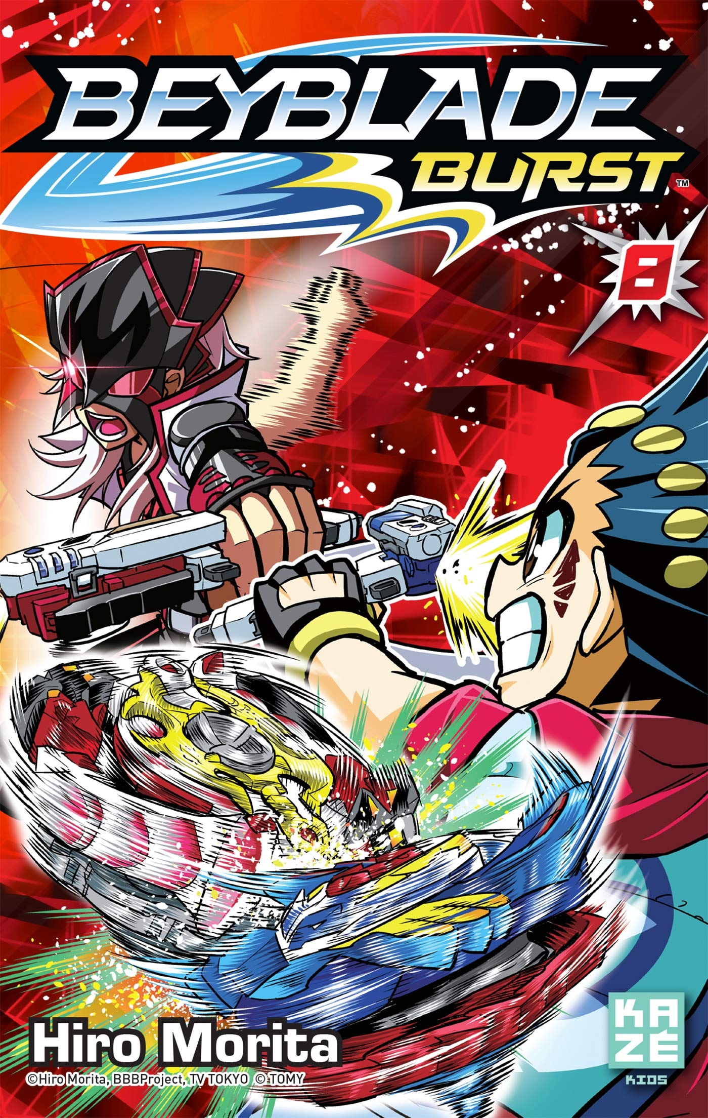 jaquette livre Beyblade Burst T08