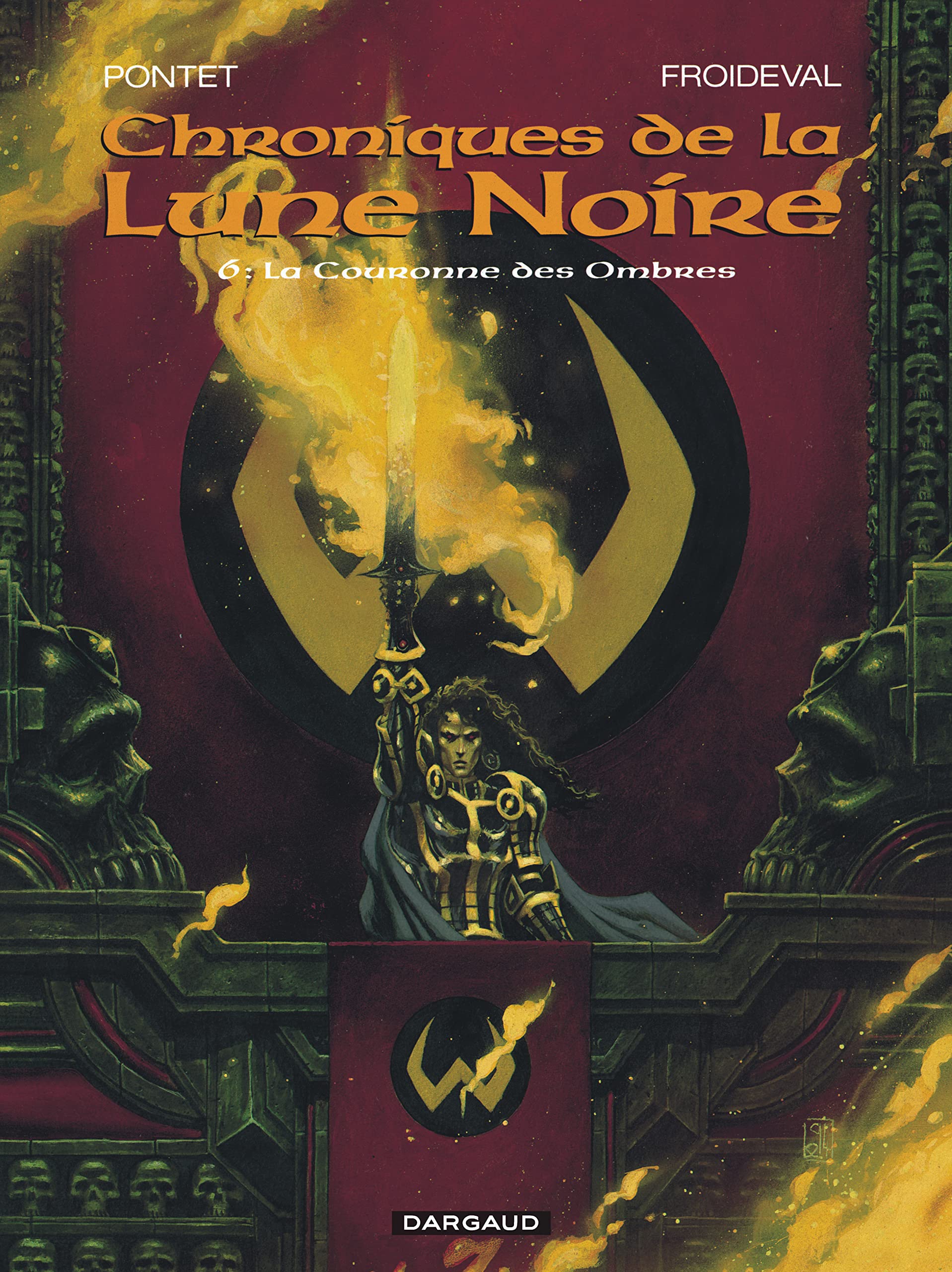 jaquette livre Les Chroniques de la Lune noire, tome 6 : La Couronne des ombres