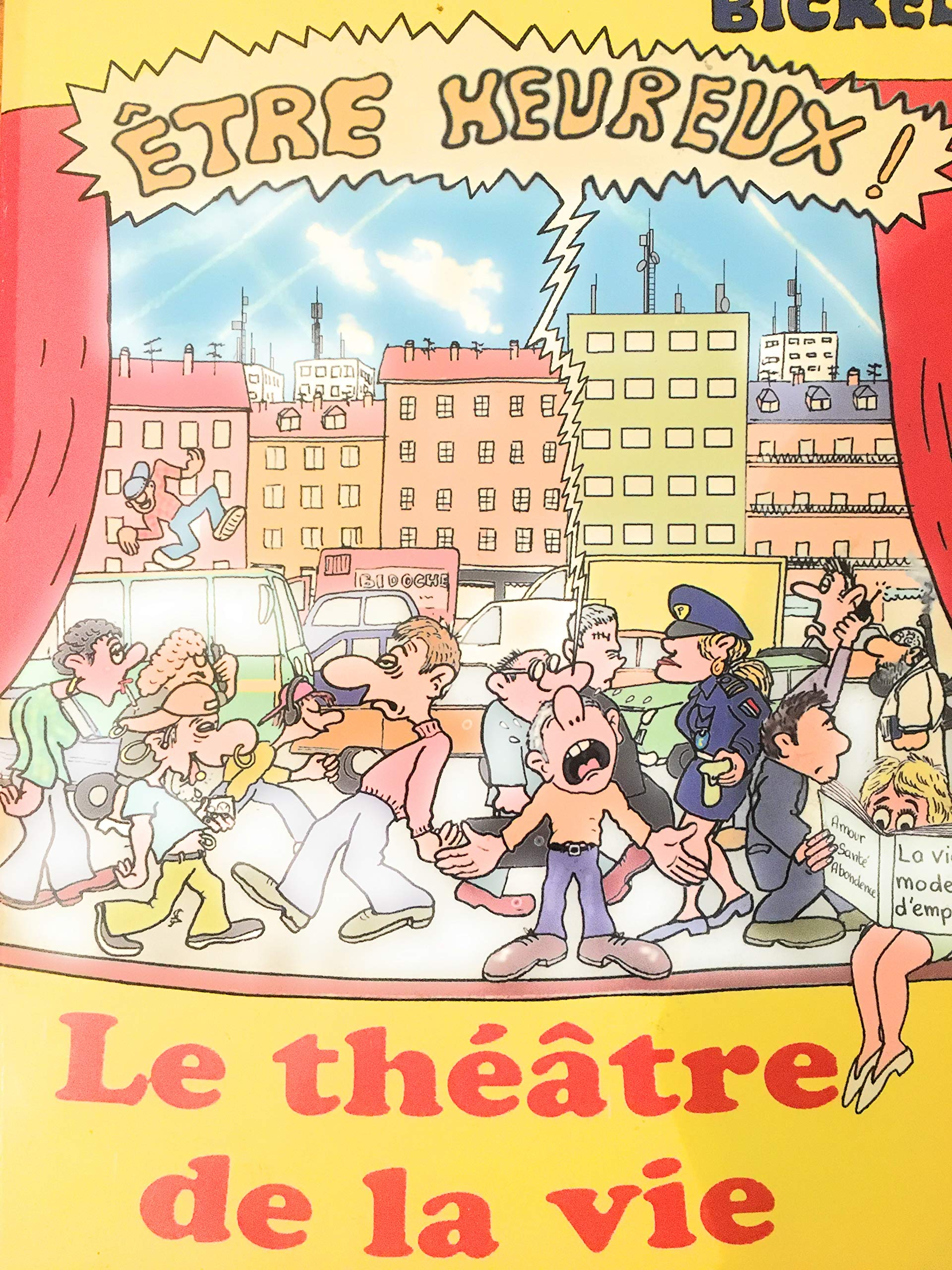 jaquette livre etre heureux le theatre de la vie
