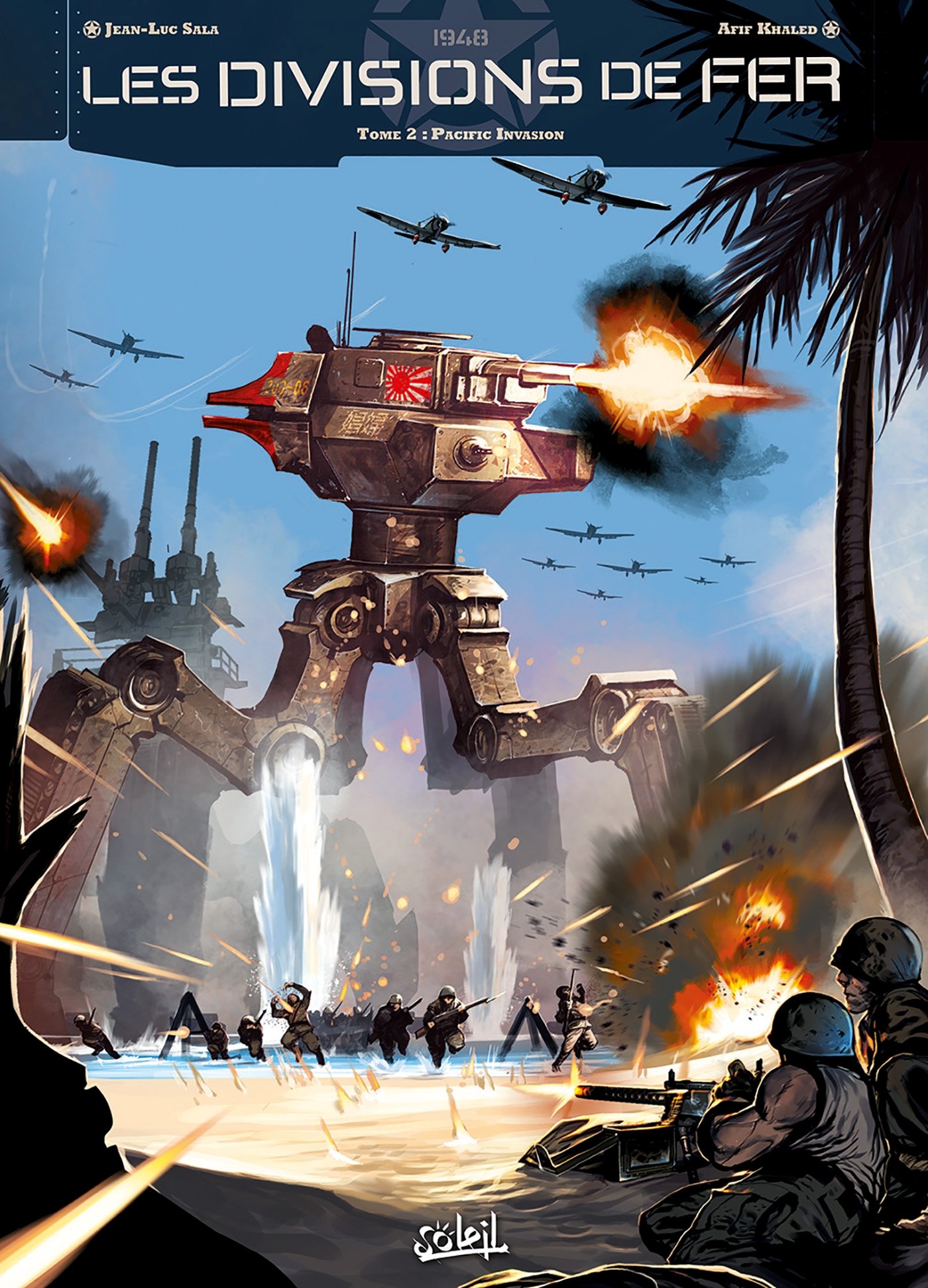 jaquette livre Les Divisions de fer T02: Pacific Invasion