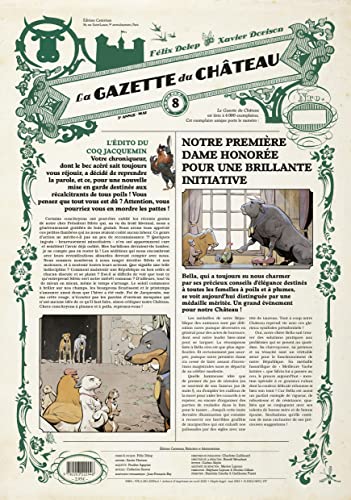 jaquette livre Le Chateau Des Animaux T3 - Gazette 8