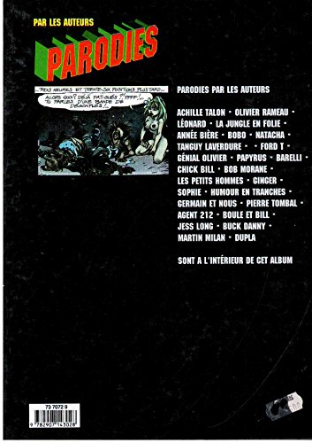 jaquette livre Parodies T1