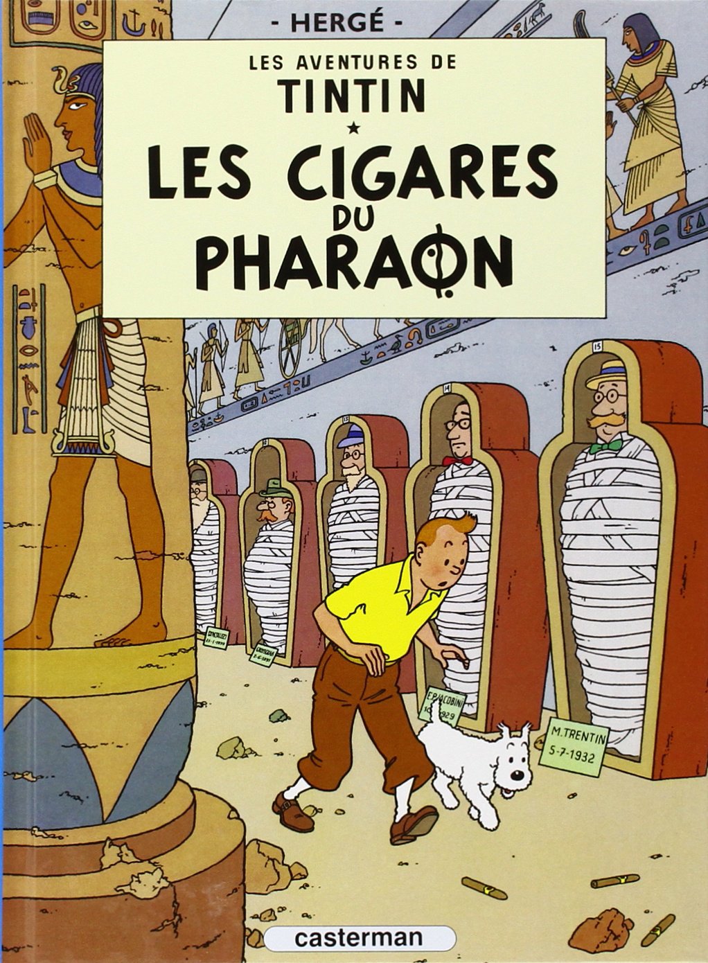 jaquette livre Les Aventures de Tintin, Tome 4 : Les cigares du Pharaon : Mini-album