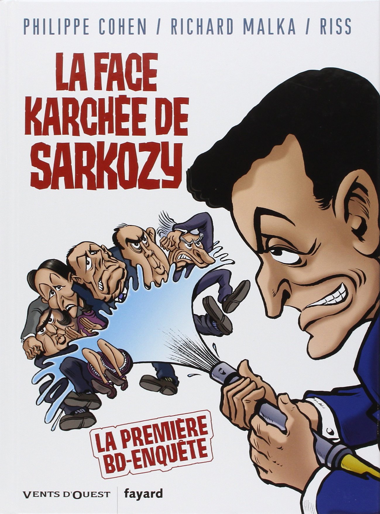 jaquette livre La face karchée de Sarkozy