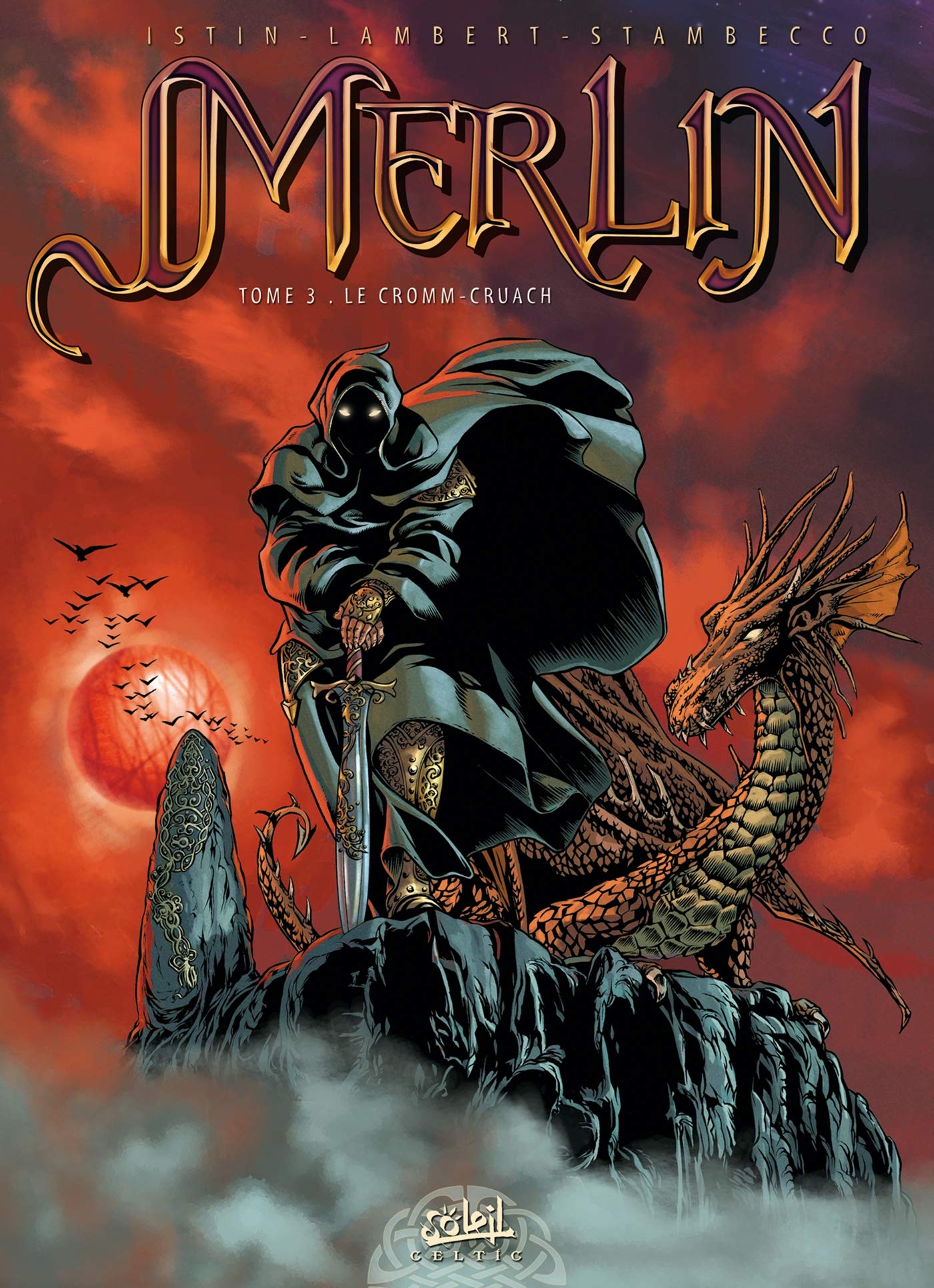 jaquette livre Merlin, tome 3 : Le Cromm-cruach
