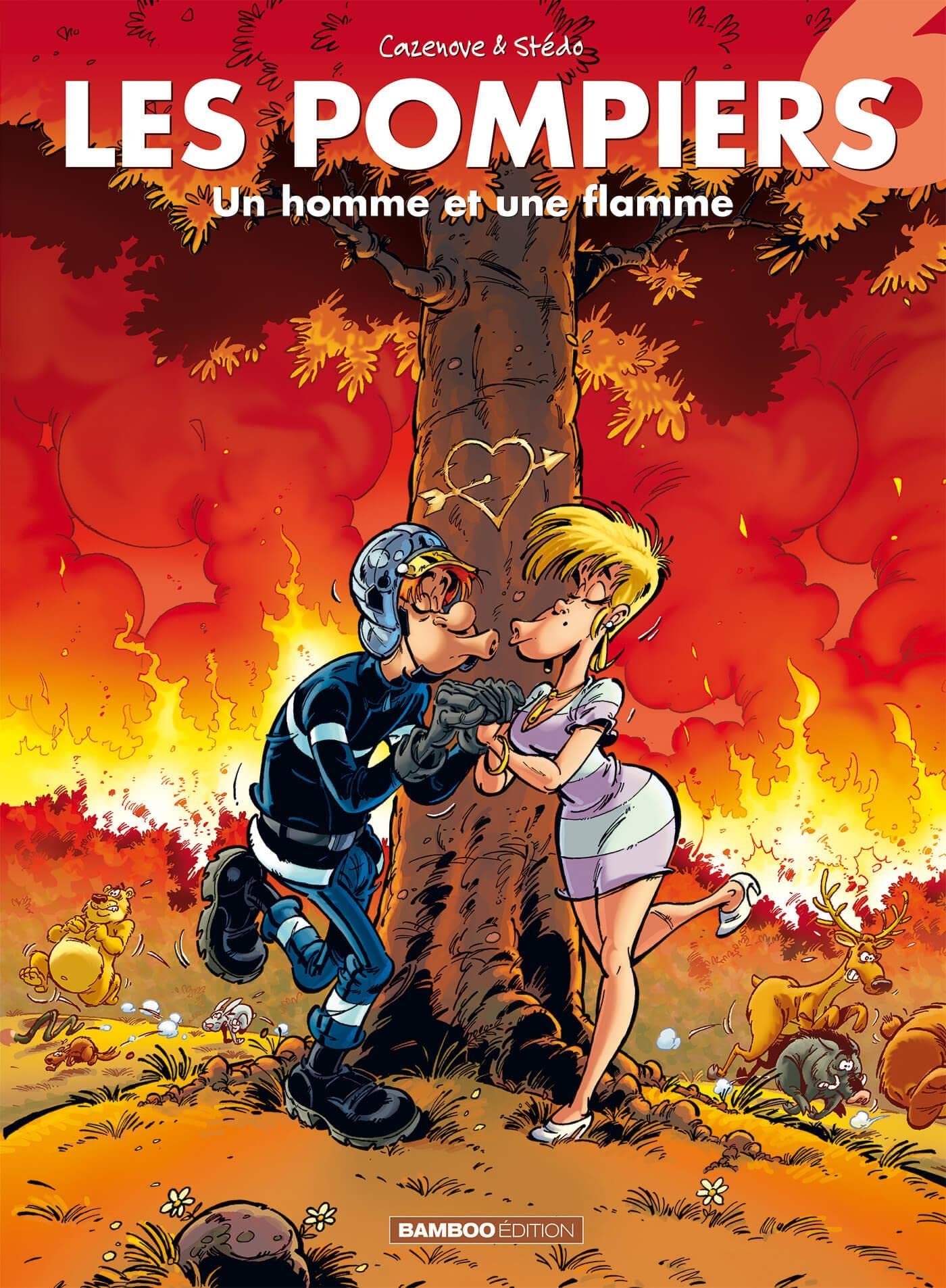 jaquette livre Les Pompiers, Tome 6 : Un homme et une flamme