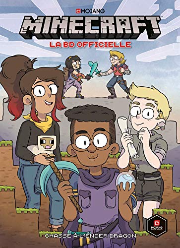 jaquette livre Minecraft - La Bd Officielle Tome 1 - Chasse À L'ender Dragon