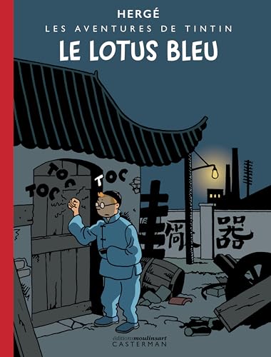 jaquette livre Les Aventures De Tintin Tome 5 - Le Lotus Bleu