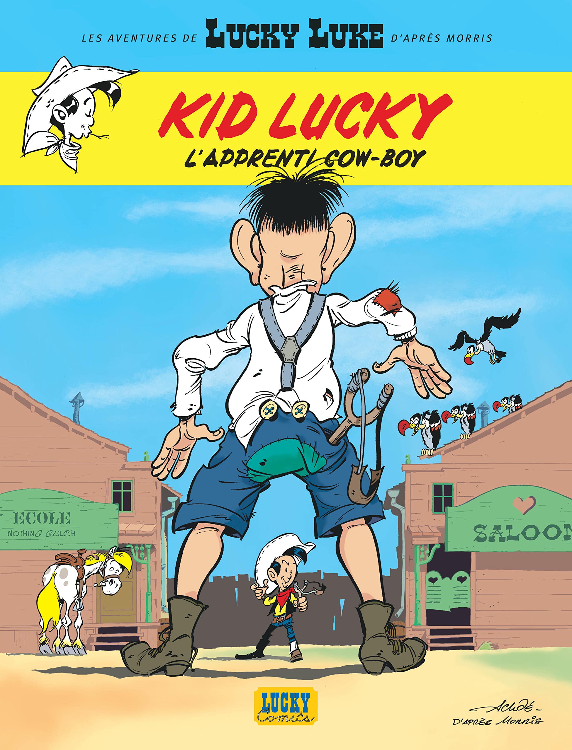 jaquette livre Aventures de Kid Lucky d'après Morris (Les) - tome 1 - Apprenti Cow-boy (L')