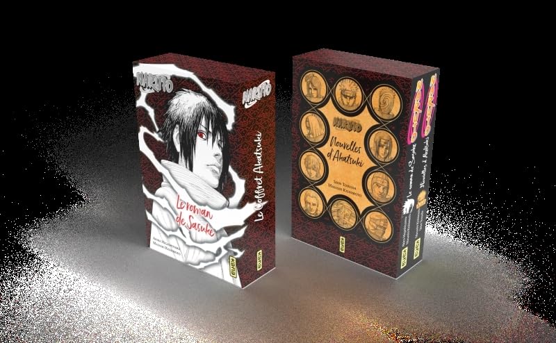 jaquette livre Naruto - Coffret Roman Akatsuki