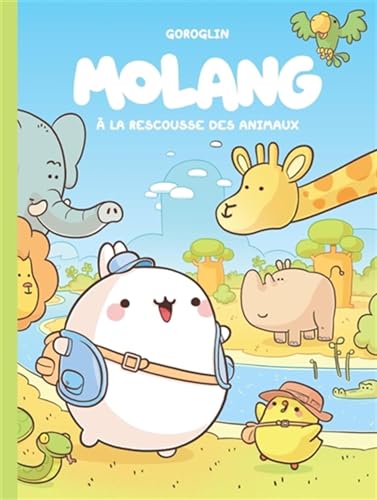 jaquette livre Molang Tome 5 - A La Rescousse Des Animaux