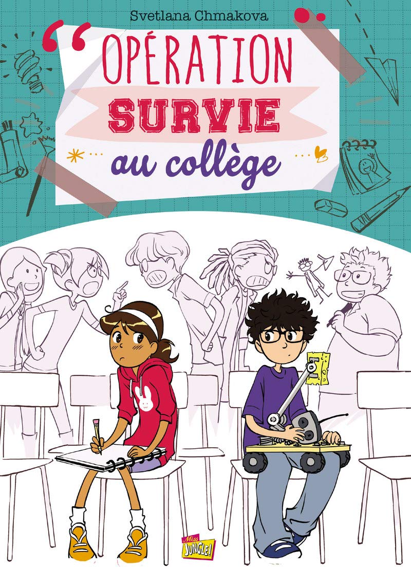 jaquette livre Opération survie au collège