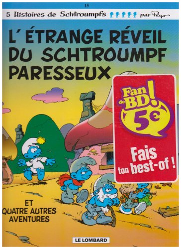 jaquette livre L'étrange réveil du schtroumpf paresseux