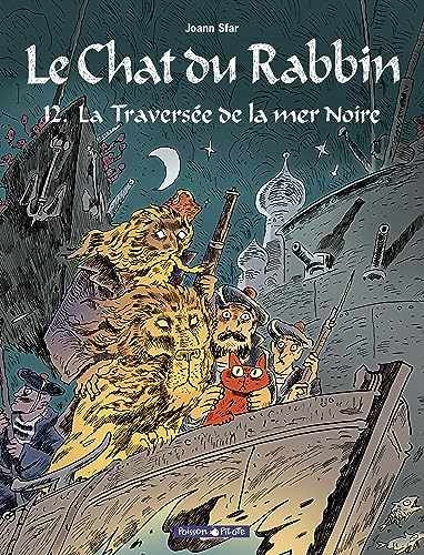jaquette livre Le Chat Du Rabbin Tome 12 - La Traversée De La Mer Noire