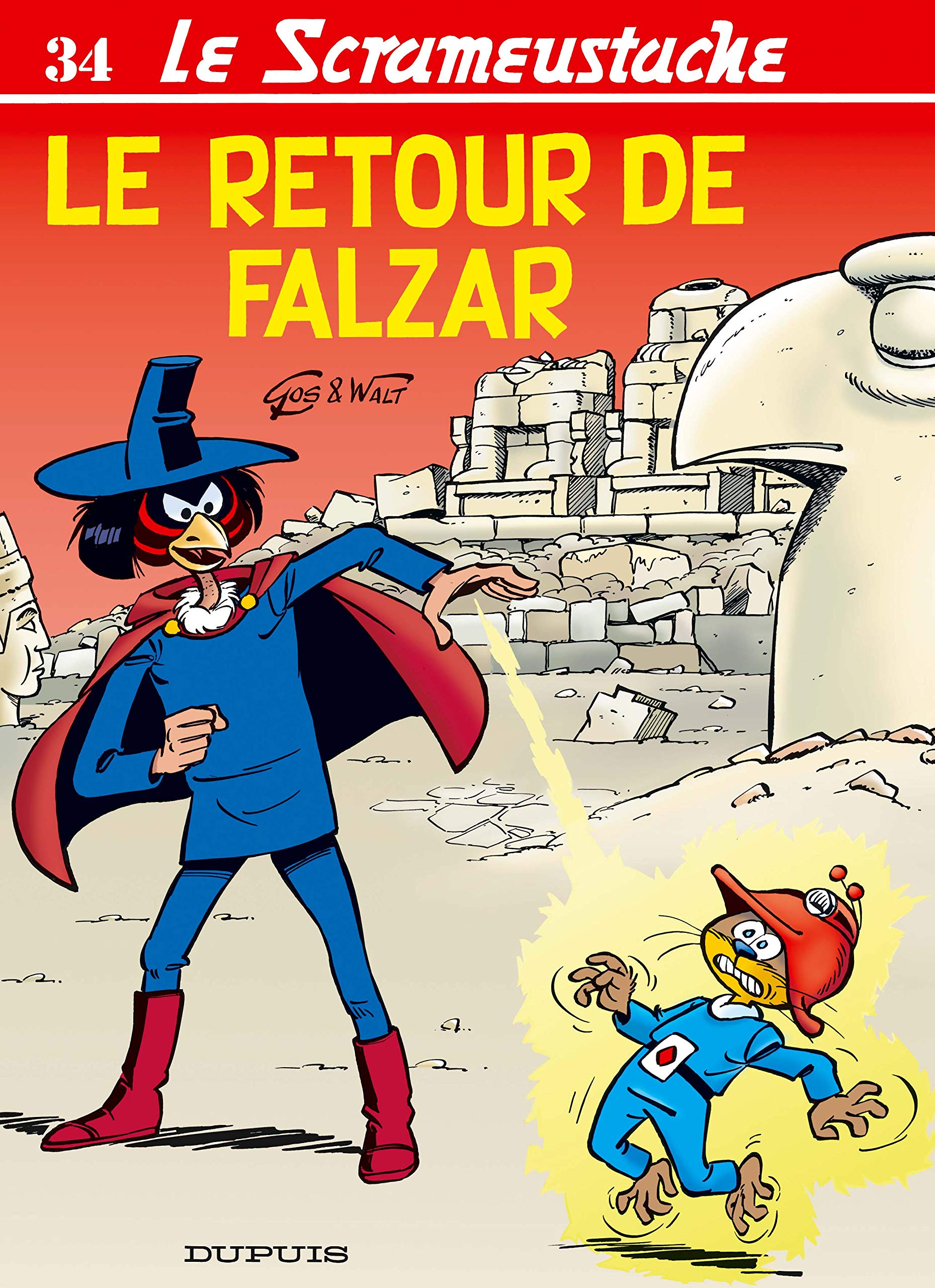 jaquette livre Le Scrameustache, tome 34 : Le Retour de Falzar