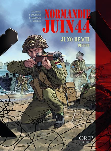 jaquette livre Normandie Juin 44 Tome 5 - Juno Beach Dieppe