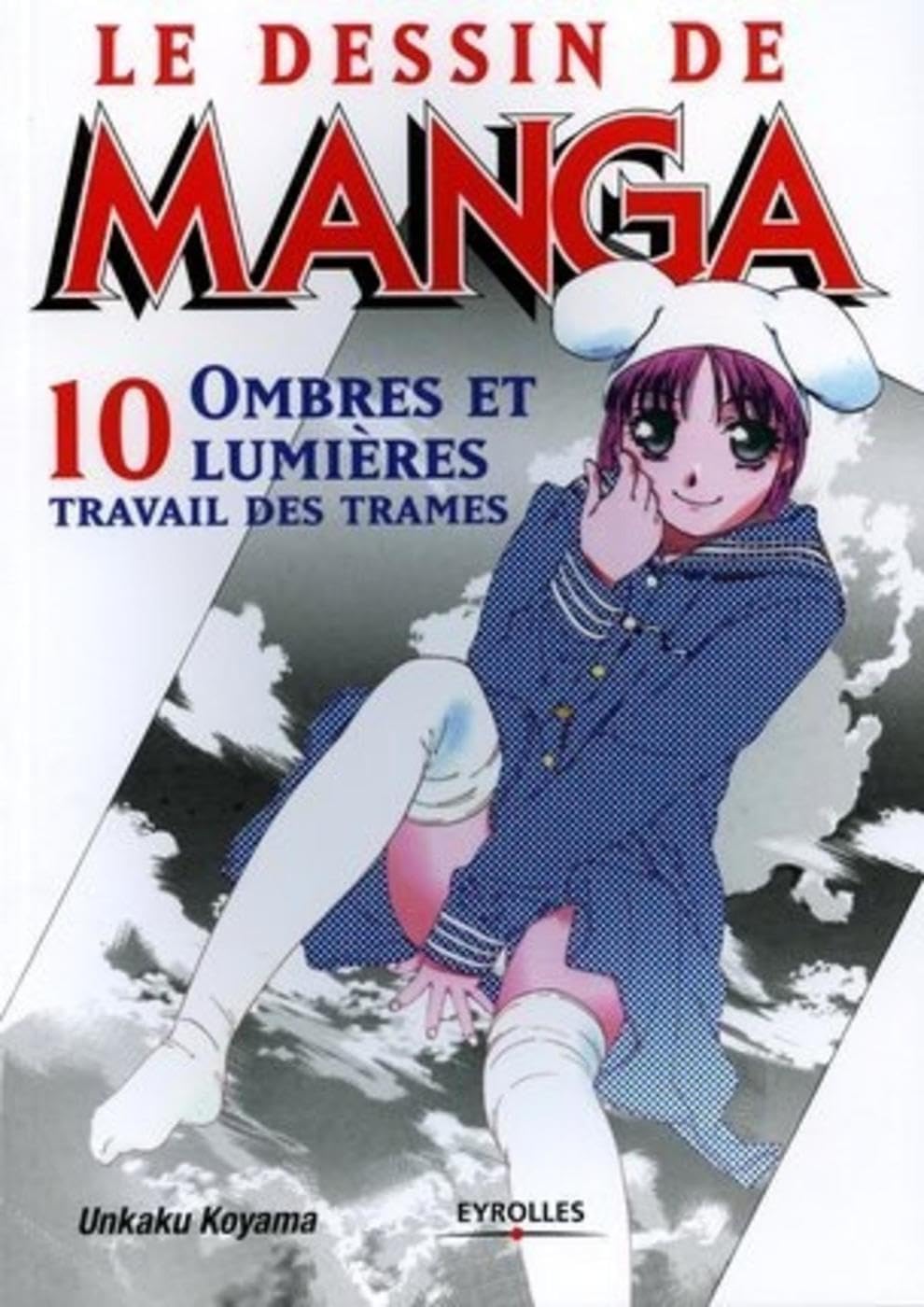 jaquette livre Le Dessin de manga, tome 10 : Ombres et lumières, travail des trames